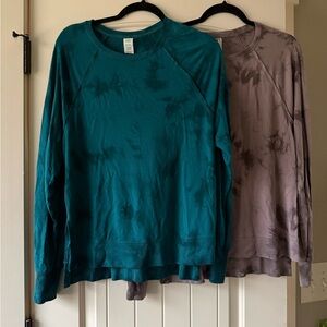 JoyLab Teal and Gray Sweatshirt Duo
